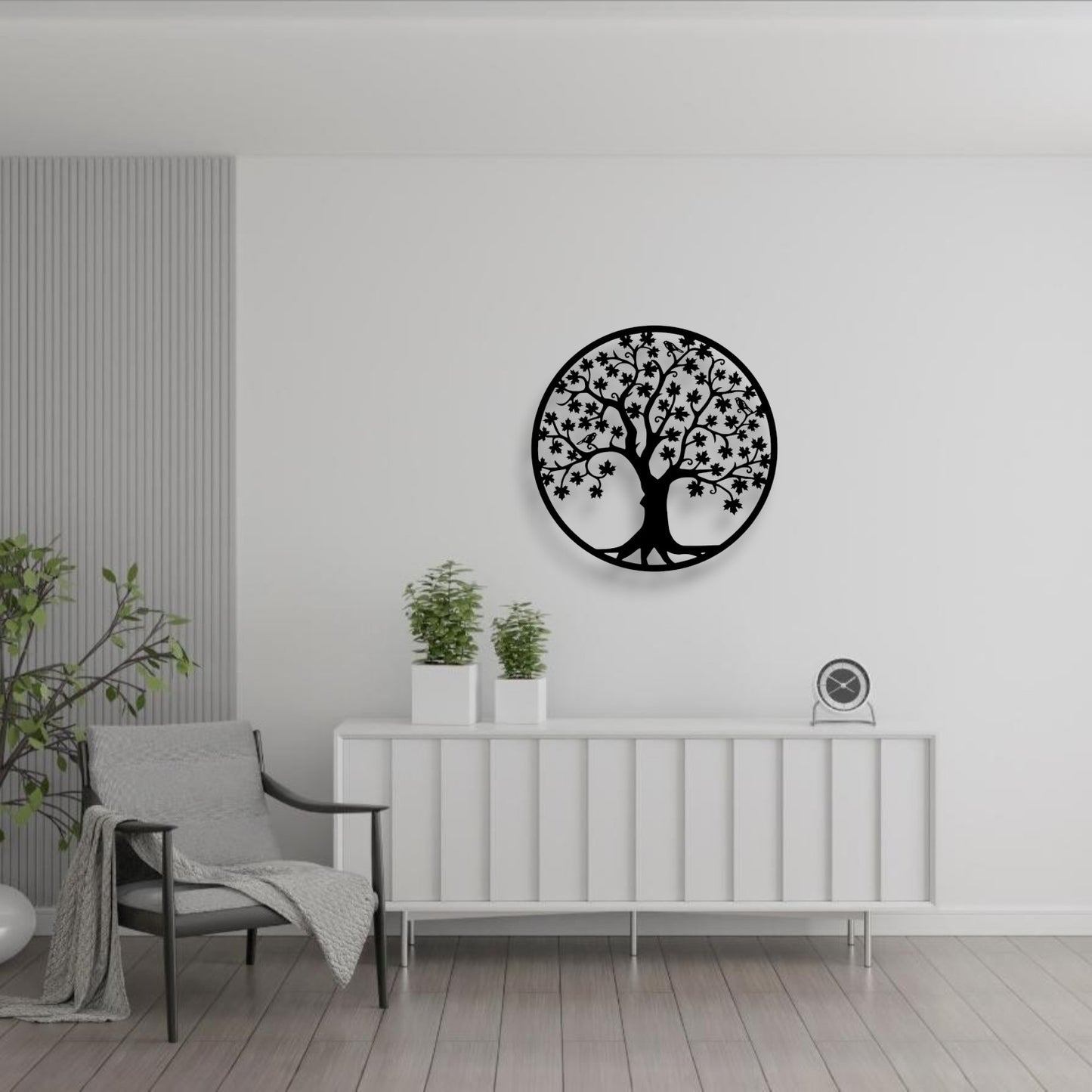Arbre de bonheur (Décoration Murale en Métal)