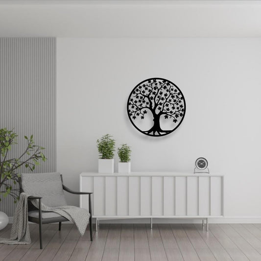 Arbre de bonheur (Décoration Murale en Métal)
