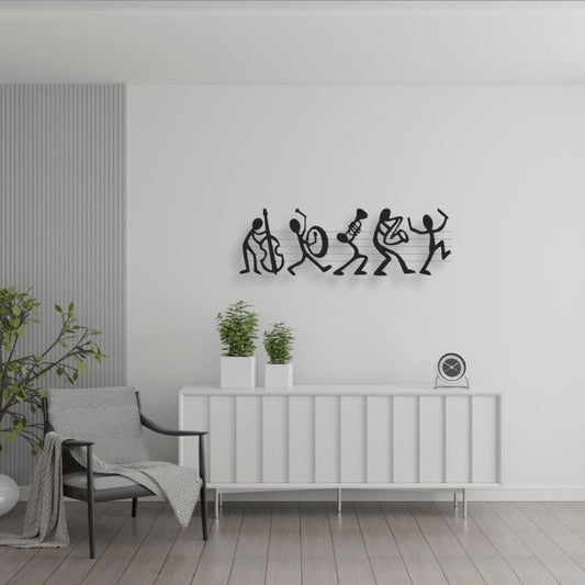La Musique en Cavale (Décoration Murale en Métal)