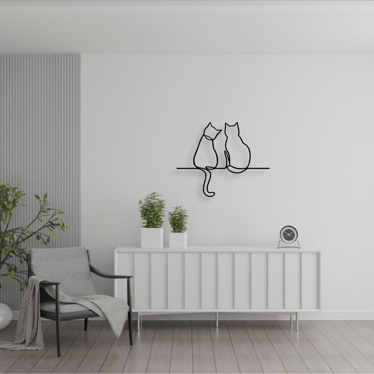 Les Secrets des Chats (Décoration Murale en Métal)