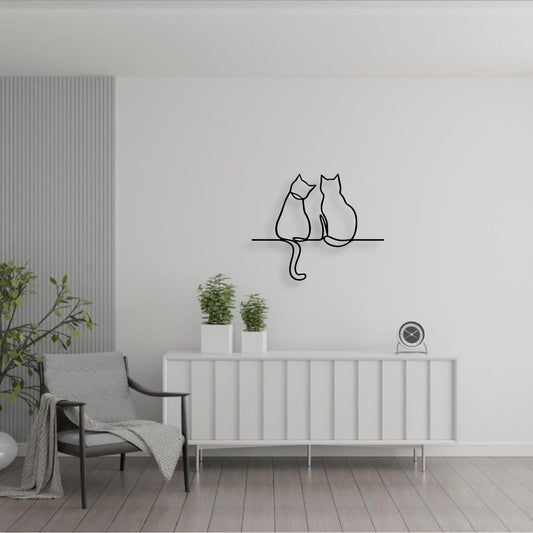Les Secrets des Chats (Décoration Murale en Métal)