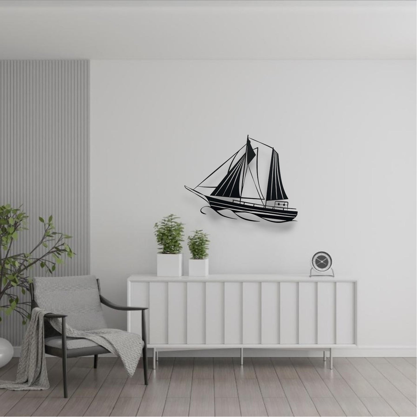 Naviguer vers l'Infini (Décoration Murale en Métal)