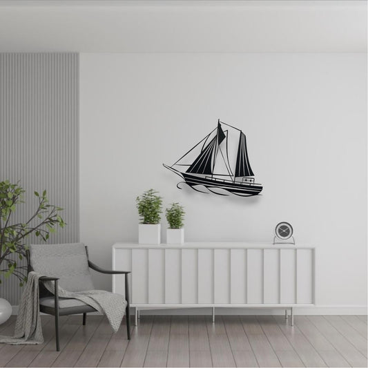 Naviguer vers l'Infini (Décoration Murale en Métal)