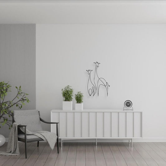 Girafe (Décoration Murale en Métal)