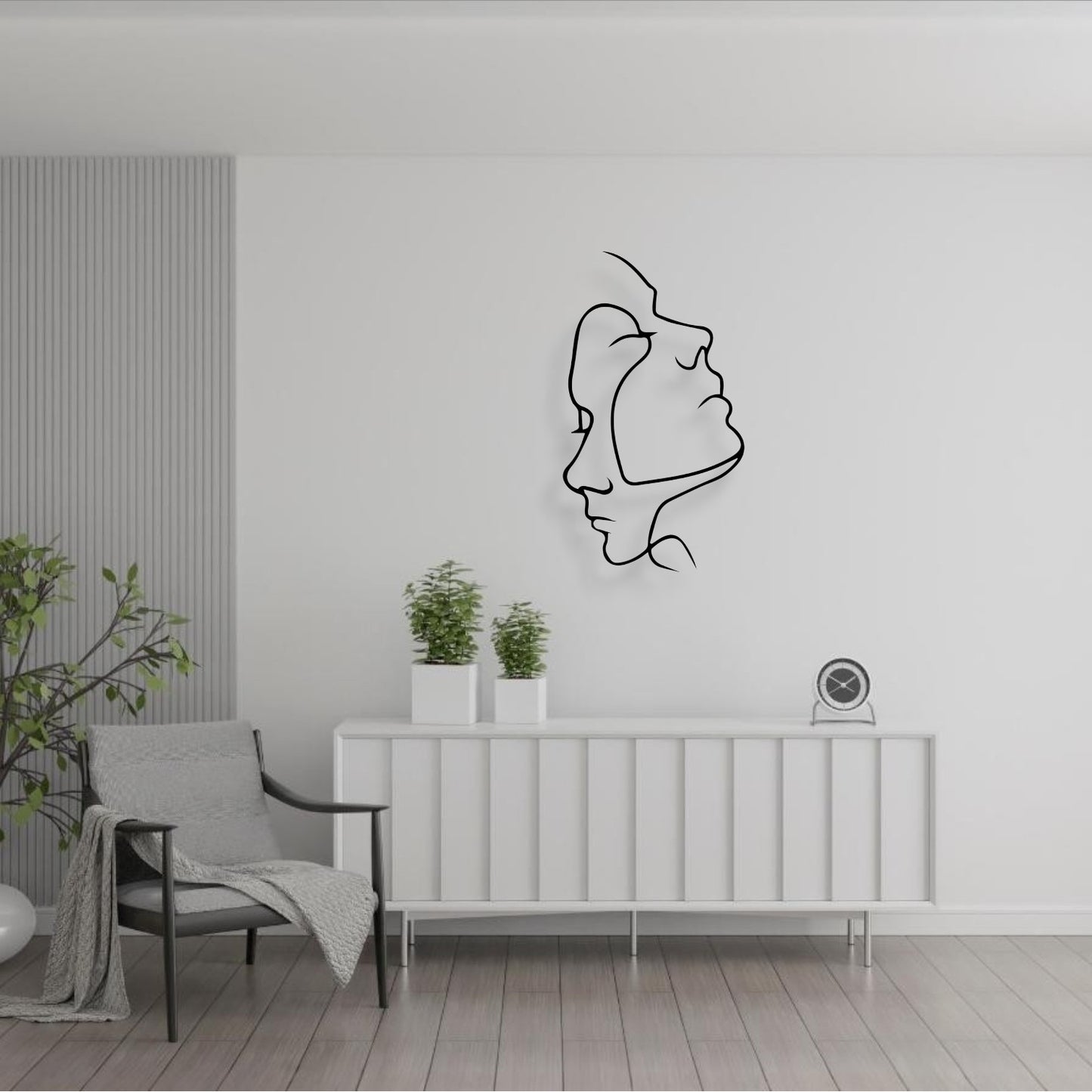 Reflets Croisés (Décoration Murale en Métal)